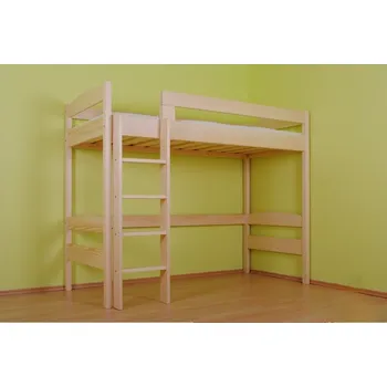 Postel Truhlářství Miroslav Šteker Jednolůžková patrová postel Adéla Varianta produktu: Základní varianta, Zvolte rozměr matrace (cm): 200 x 90, Umístění žebříku: vpravo