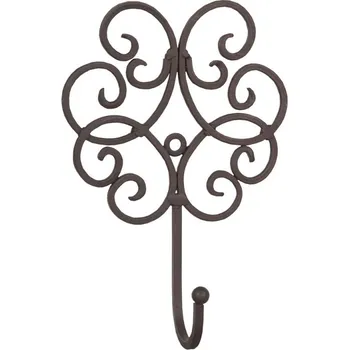 Věšák Věšák ornament tmavý – 13x5x19 cm