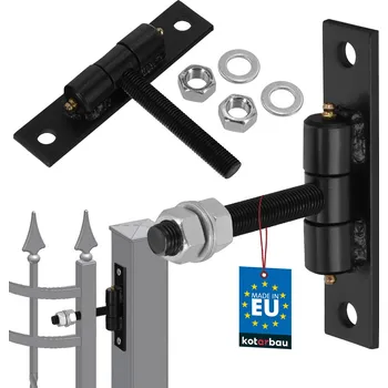 pant Závěs brány s maznicemi šroubovaný černý fi 20 mm - 20 mm \ černá