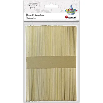 Malířská špachtle Dřev. Špachtle 16x1cm, přírodní, 50ks/bal