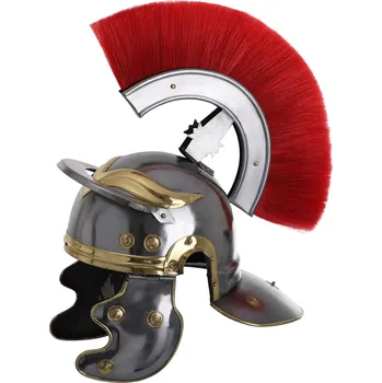 Replika zbraně Art Gladius Helma Římského Centuria s červeným chocholem