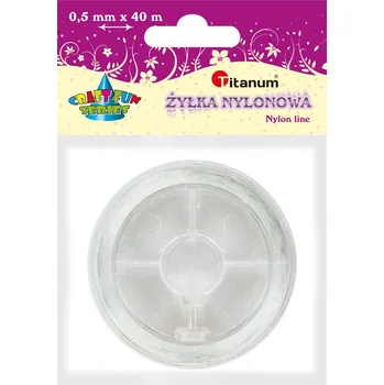 Nylonový vlasec, TRANSPARENTNÍ, 0,5mmx40m, 1ks