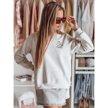 Dámská mikina Dámská mikina DSTREET CHERSOFT SVĚTLE ŠEDÁ unisize