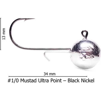 Rybářský háček Smart Arctic Fox SAF Jigová Hlavička Capybara #1/0 (5ks) Hmotnost: 5g, Velikost háčku: #1/0