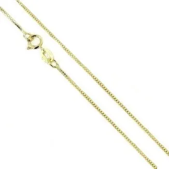 Řetízek Zlatý řetízek kostičkový 0,8mm 1,15g 45cm Zlato 14k(585/1000)