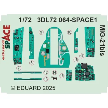 Plastikový model Eduard 1/72 MiG-21bis SPACE (EDUARD)