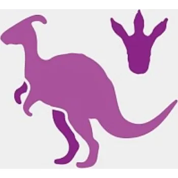 Plastová šablona, DINOSAURUS 4, 15x15 cm, 1 kus