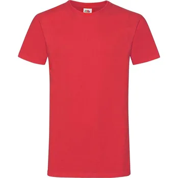 T-shirt Men's Sofspun 614120 100% Cotton 160g/165g Fruit of the Loom červená 2469911