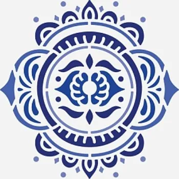 Plastová šablona, SYMBOL VZOR 5, 15x15 cm, 1 kus