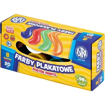 Výtvarná barva ASTRA Temperové barvy v kelímku 8x20ml, 301123041