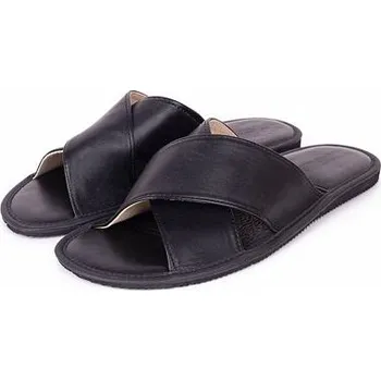 Pánské pantofle Vlnka Pánské letní kožené pantofle Alois velikost obuv dospělí 42