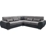 Sedací souprava, látka Soro 97 tmavošedá/90 šedá, pravá, EMILY ROH