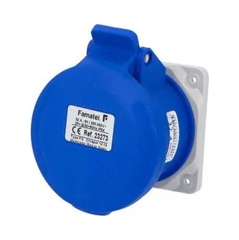 Elektroinstalační materiál Famatel Zásuvka vestavná 23273 IP44/230V/32A/3P 6h, přímá - SpeedPRO