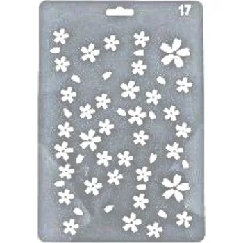 Plastová šablona, KYTIČKY, 26 x 17,4 cm, 1 kus