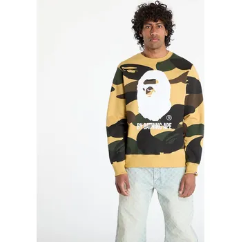 Pánská mikina Mikina A BATHING APE Giant 1St Camo By Bathing Ape Crewneck Sweatshirt UNISEX Yellow XL