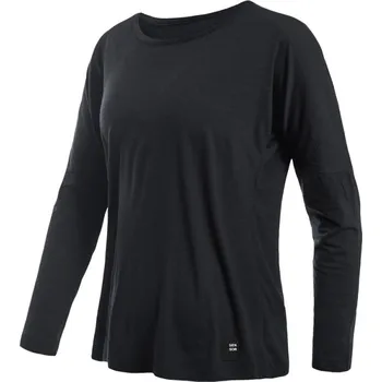 Dámské termoprádlo Dámské funkční triko s dlouhým rukávem Sensor Merino Air Traveller Černá L