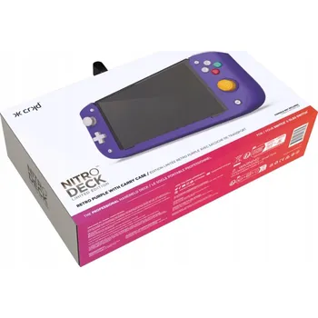 Herní příslušenství Crkd Nitro Deck Retro Purple ovladač s pouzdrem pro Nintendo Switch