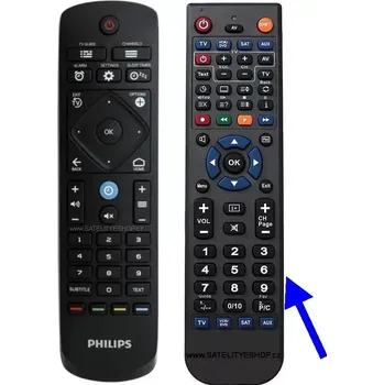 Philips 22AV1903A náhradní dálkový ovladač