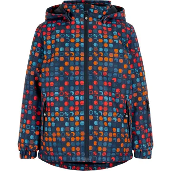 Chlapecká lyžařská bunda COLOR KIDS-Ski jacket, AOP, AF 10.000, total eclipse Modrá 128