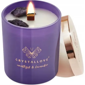 Svíčka Sójová vonná svíčka Levandule CRYSTALLOVE 1 ks