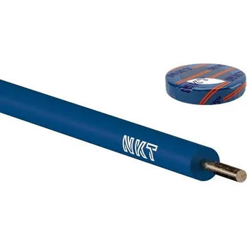 elektrický kabel Drát CY, H07V-U 10 modrý světle pevný vodič instalační měděný