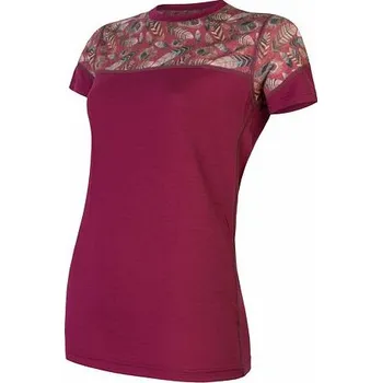 Dámské tričko Dámské triko kr. rukáv Sensor Merino Impress lilla/feather XL