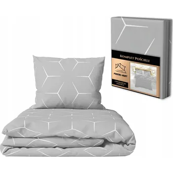 Povlečení Sada Povlečení 160x200 + 2x 70x80, 100% Bavlna, 140 g/m2, MILANO ŠEDÁ