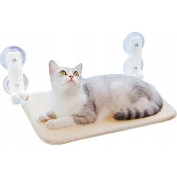 Obraz Houpací síť pro kočky do okna – pelíšek 45×30, ideální pro pozorování okolí!