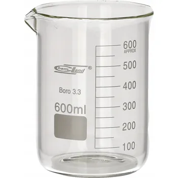 Sklenice Kádinka nízká bez ucha Chemland sklo 600 ml