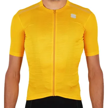 cyklistický dres Pánský cyklistický dres s krátkým rukávem SPORTFUL-Supergiara jersey, yellow Žlutá 3XL