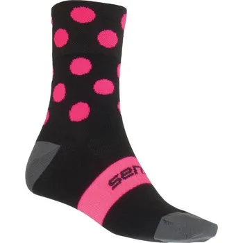 Ponožky SENSOR Dots černá/růžová S (3-5 UK)