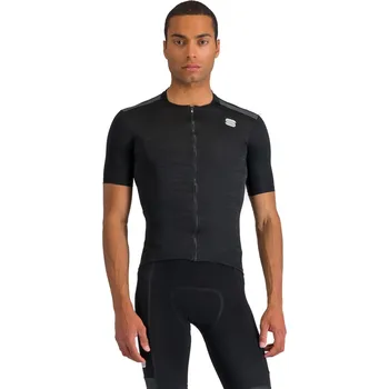 Cyklistické oblečení Pánský cyklistický dres s krátkým rukávem SPORTFUL-Supergiara jersey, black Černá S