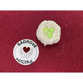 Velikonoční dekorace HandMade by JaJa Sádrový odlitek - vajíčka v hnízdě