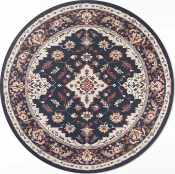 Koberec Kulatý Koberec Vinyl PVC fi 70 cm Vintage dekorativní vzor v perském stylu