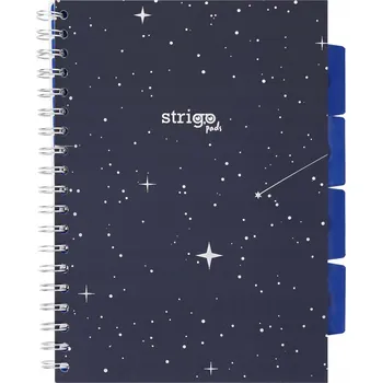 Spirálový Blok Strigo Pads Souhvězdí-Kosmos B5 Čtvereček 100k