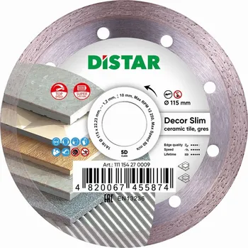 Řezný kotouč DiSTAR DECOR SLIM 5D SUPER Diamantový kotouč 125 mm