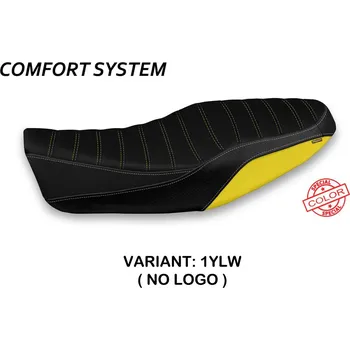 Moto sedlo TPZ Italia Potah sedla Yamaha XSR 700 Dagda special color comfort model potah sedla: bez loga 1YLW (yellow-white)