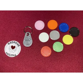 Košík na láhev HandMade by MiJa Žeton do nákupního košíku - krátký košík (38)