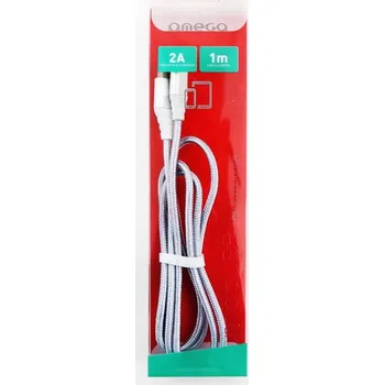 Datový kabel Kabel Omega USB - Apple 30-pin 1 m stříbrný