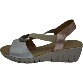 Dámská obuv Obuv dámská Valeriás 1004 stříbrná (Dámské kožené sandály)