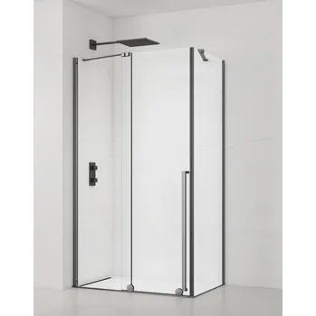 SAT Sprchový kout obdélník 110x80 cm SAT Xmotion PVD Gun metal SATBWIXM110S80GM SATBWIXM110S80GM