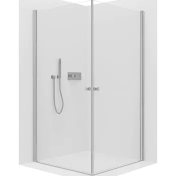CERANO - Sprchový kout Antelo Duo L/P - 6 mm - chrom, transparentní sklo - 100x80x190 cm - otočný