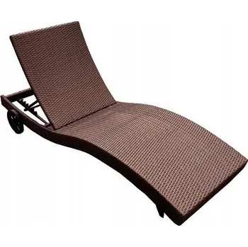 Zahradní lehátko Hnědé kovové Lehátko Dimenza