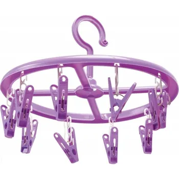 Sušák na prádlo Sušák na prádlo s 10 kolíčky – kompaktní a praktický, průměr 23 cm