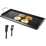 VEVOR uhlíková ocelová grilovací plotna, univerzální plochá obdélníková deska 32x14 palců, plynová grilovací plotna pro BBQ gril, teppanyaki, přenosné rodinné nádobí s rukojetí, pro kempování a párty