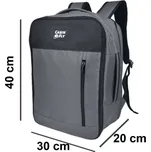 Pacemaker GREY, batoh 40x30x20 cm, CabinFly WIZZAIR, VUELING, TRANSAVIA