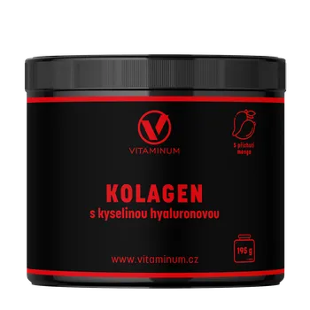 Léky na klouby a kosti Vitaminum KOLAGEN s kyselinou hyaluronovou (mango) - 195g