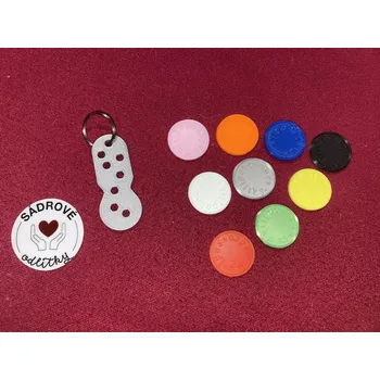 HandMade by MiJa Žeton do nákupního košíku - děrovaný (25)