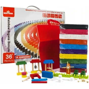 Dřevěná hračka NORIMPEX 3999 dřevěné Stavebnice vícebarevné 200 ks