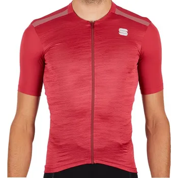 Cyklistické oblečení Pánský cyklistický dres s krátkým rukávem SPORTFUL-Supergiara jersey, red rumba Mix XXL